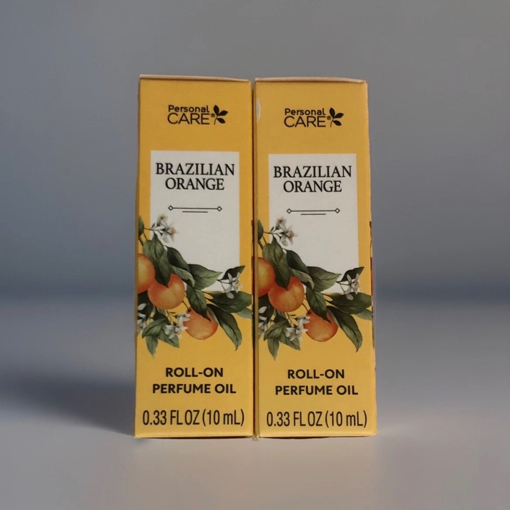 Personal Care Brazilian Orange Roll-On Perfume Oil 0.33 Fl Oz (Set of 2).